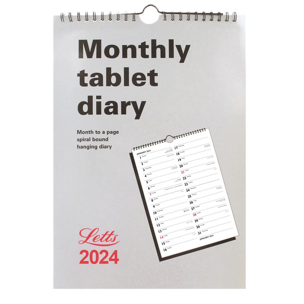 Letts Business Monthly Tablet Wall Calendar 2024 Jarrolds, Norwich